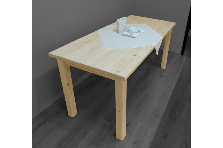 Klasický jídelní stůl se zaoblenými rohy - Smrk - klasický jídelní stůl