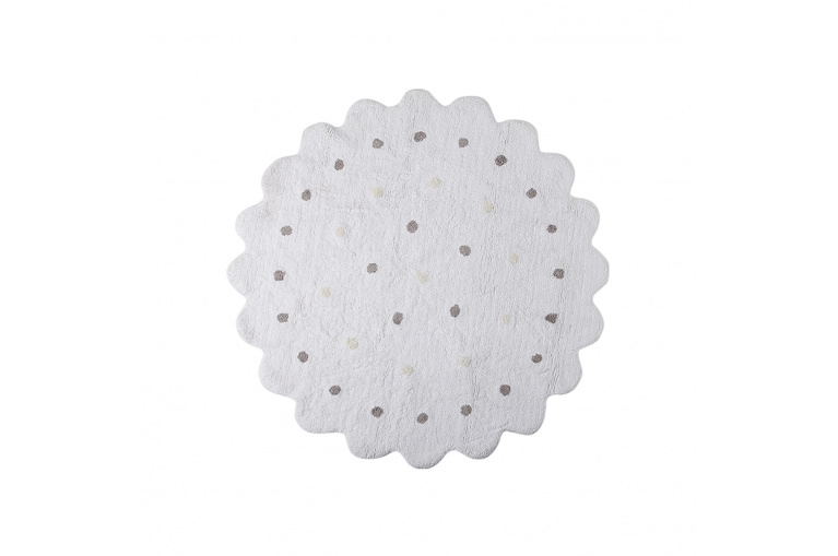 Ručně tkaný kusový koberec Little Biscuit White