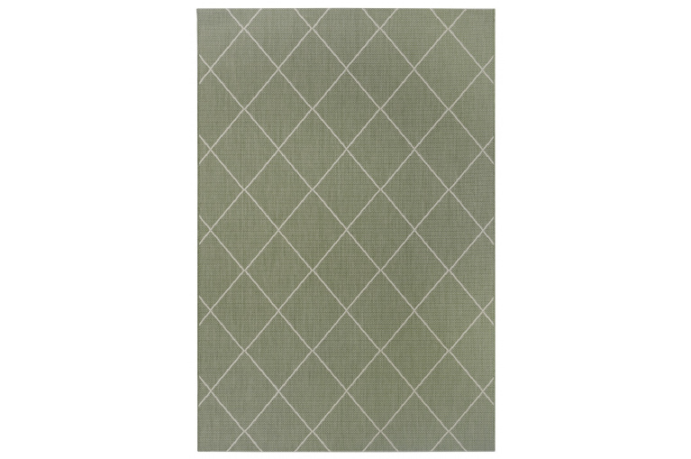 Kusový koberec Flatweave 104830 Green/Cream