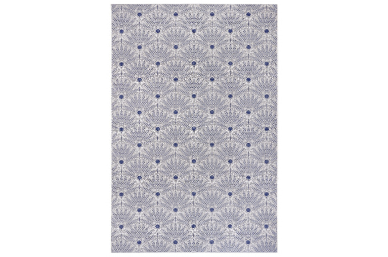 Kusový koberec Flatweave 104861 Blue/Cream