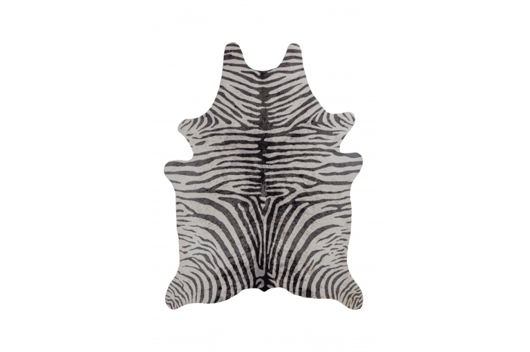 Kusový koberec Faux Animal Zebra Print Black/White