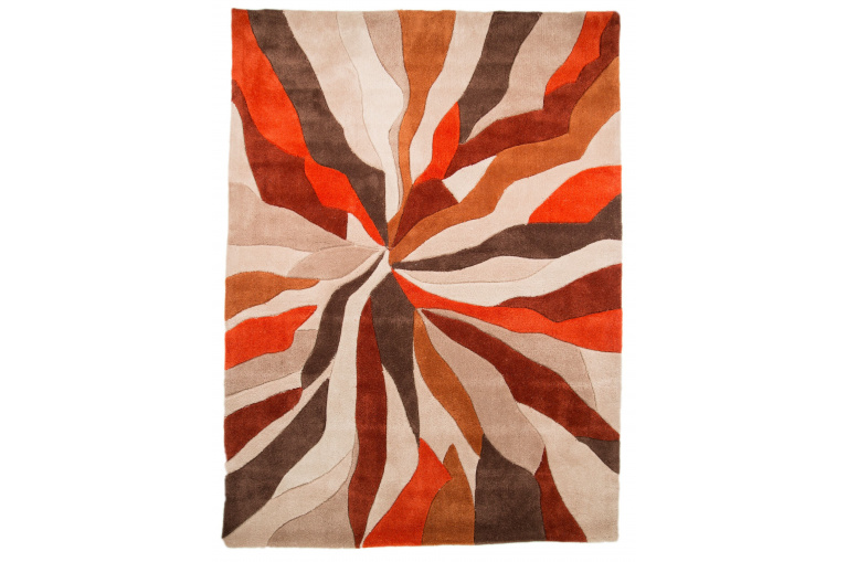 Ručně všívaný kusový koberec Infinite Splinter Orange