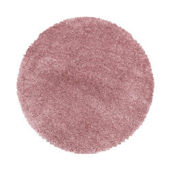 Kusový koberec Fluffy Shaggy 3500 rose kruh