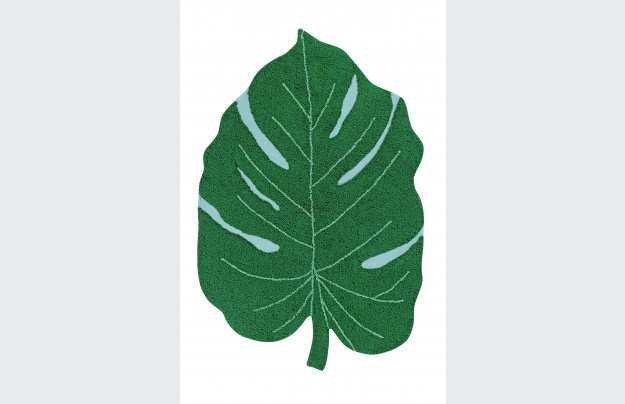 Ručně tkaný kusový koberec Monstera Leaf