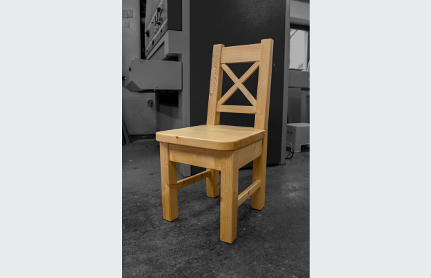 Jídelní židle - klasik celodřevěná s křížem