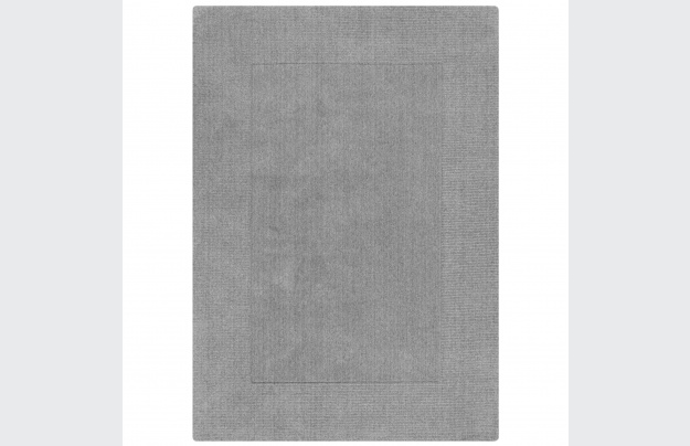 Kusový ručně tkaný koberec Tuscany Textured Wool Border Grey Marl