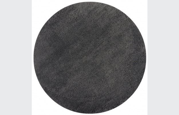 Kusový koberec Shaggy Teddy Charcoal kruh