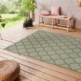 Kusový koberec Flatweave 104868 Green/Cream
