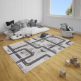 Dětský kusový koberec Flatweave Kids Rugs 104875 Cream/Black