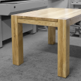 Jídelní stůl + konferenční stolek s přiznaným podnožím - Dub - Jídelní stůl s přiznaním podnožím