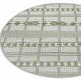 Kusový koberec Flatweave 104853 Green/Cream kruh