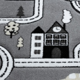 Dětský kusový koberec Petit Town streets grey