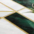 Kusový koberec Emerald 1015 green and gold kruh