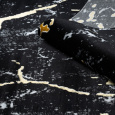 Kusový koberec Gloss 410A 86 3D mramor black/gold