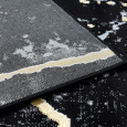 Kusový koberec Gloss 410A 86 3D mramor black/gold