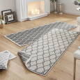 Kusový koberec Twin-Wendeteppiche 103121 grau creme